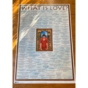 What is Love Quotes Large Poster College Collection Wall Room Decor Size 24x36
